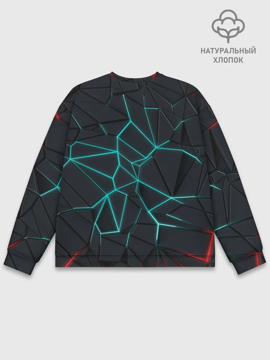 Мужской свитшот базовый / Геометрический фон