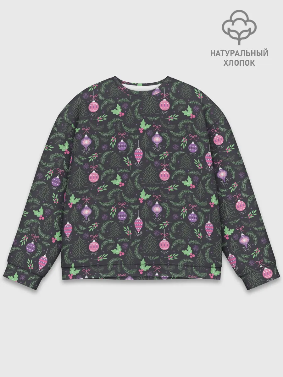 Мужской свитшот базовый / Новогоднее Украшение для Ёлки