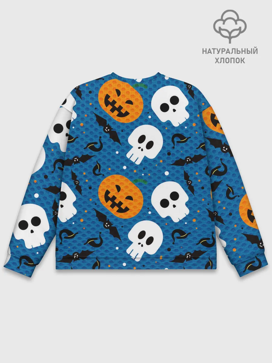 Мужской свитшот базовый / ЧЕРЕПА И ТЫКВЫ | HALLOWEEN