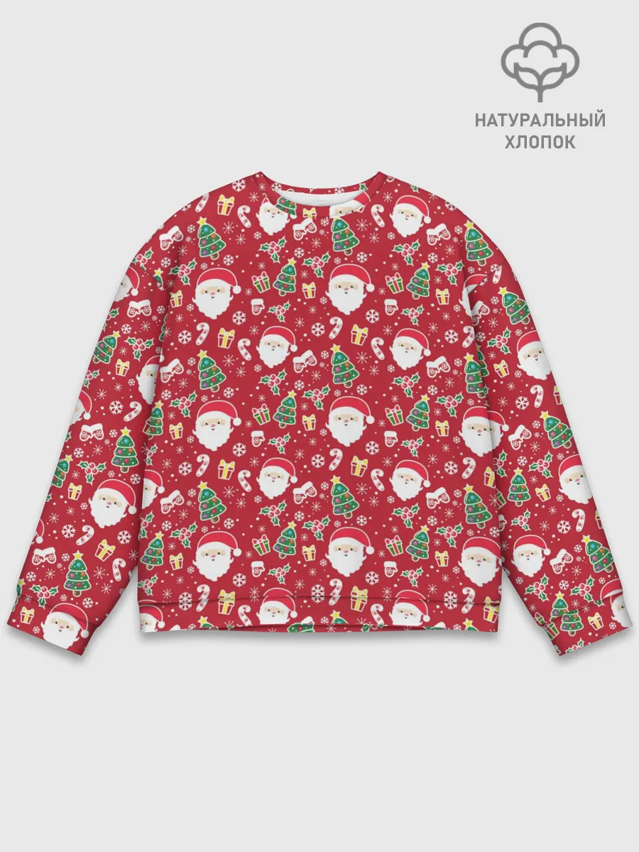 Мужской свитшот базовый / Дед Мороз