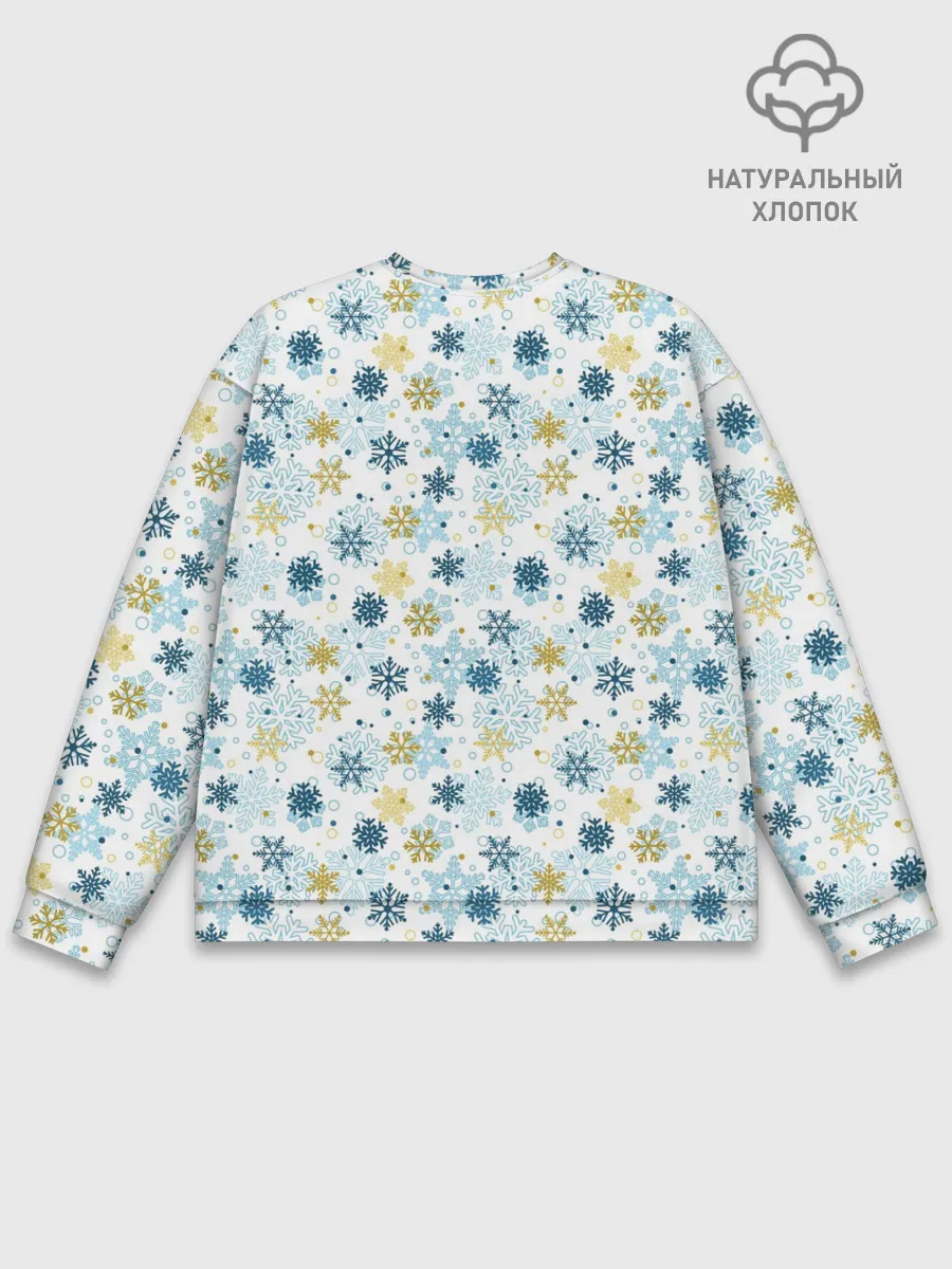 Мужской свитшот базовый / Снежинки Кружатся