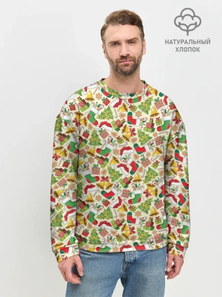 Мужской свитшот базовый / Merry Christmas