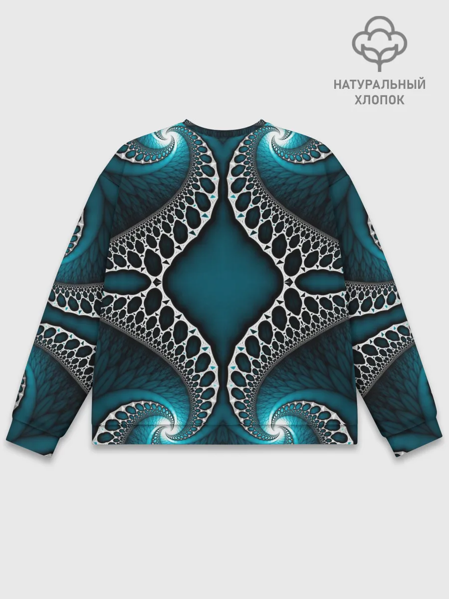 Мужской свитшот базовый / Узор, От Которого Не Отведешь Взгляд