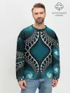 Мужской свитшот базовый / Узор, От Которого Не Отведешь Взгляд
