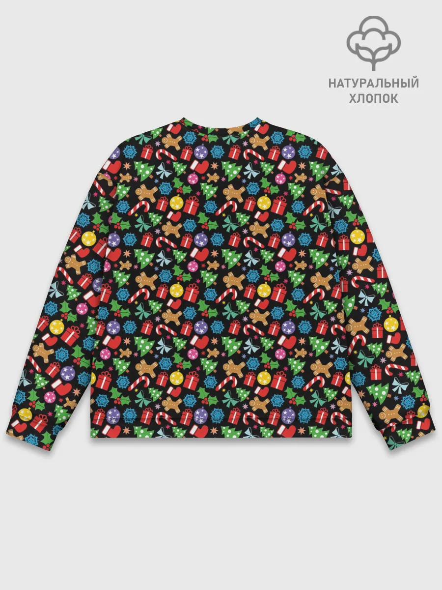 Мужской свитшот базовый / Новогодне-Рождественская Символика