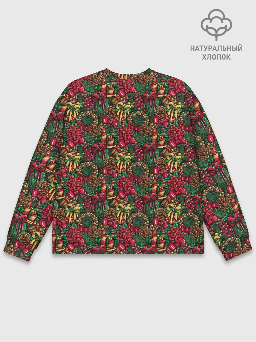 Мужской свитшот базовый / Merry Christmas