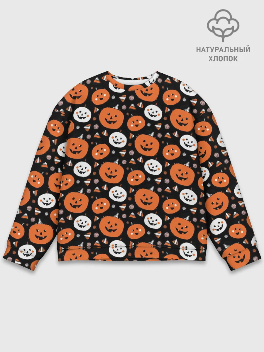Мужской свитшот базовый / Patern Halloween 17