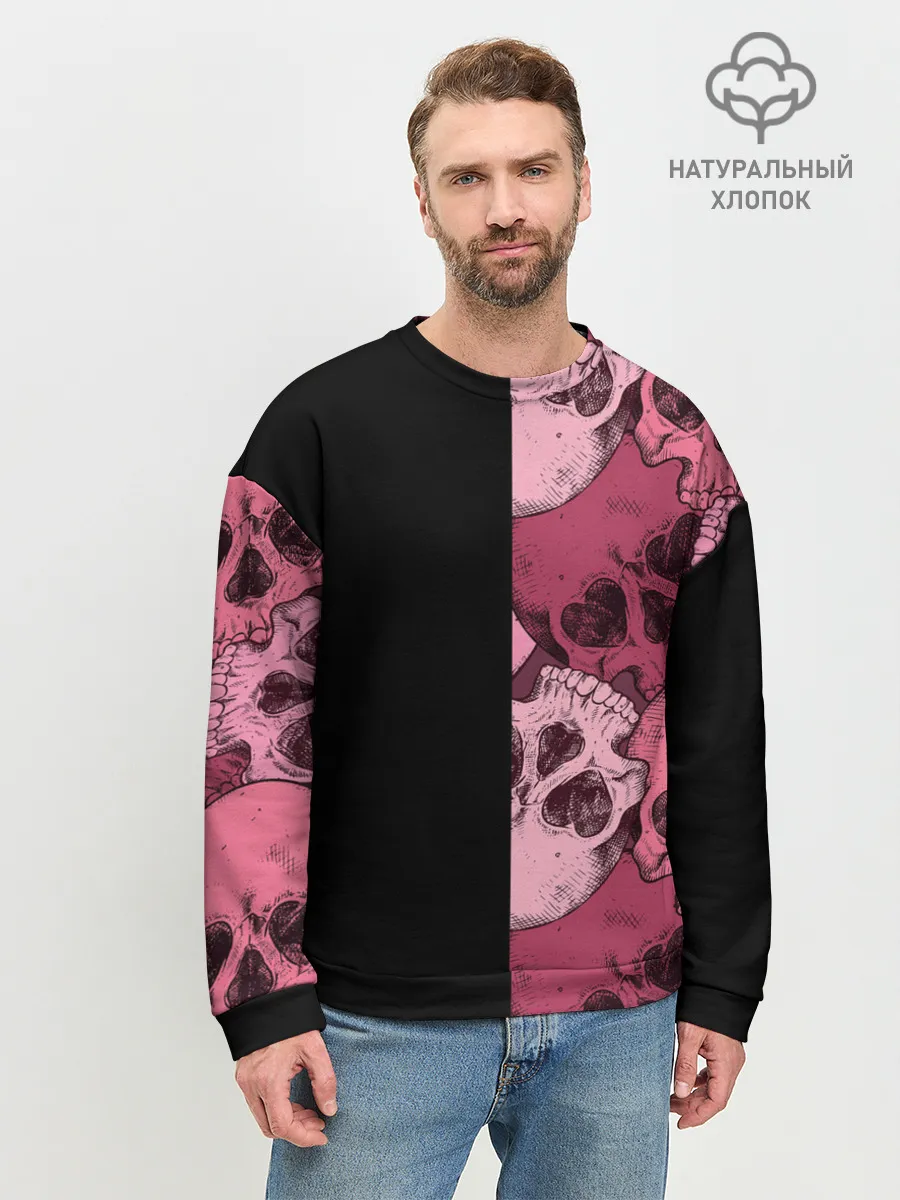 Мужской свитшот базовый / Dark and Skull