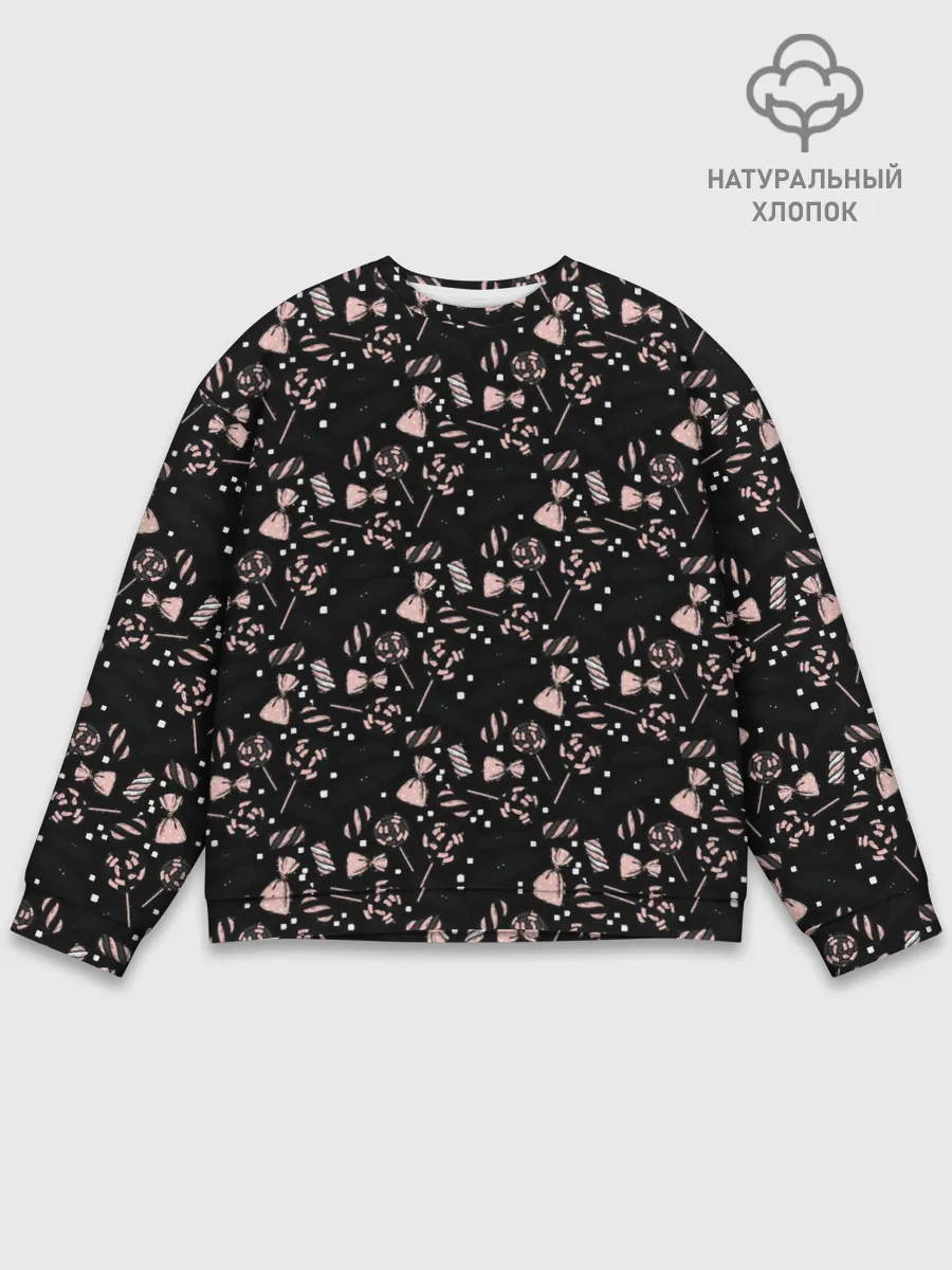 Мужской свитшот базовый / Patern Halloween 12