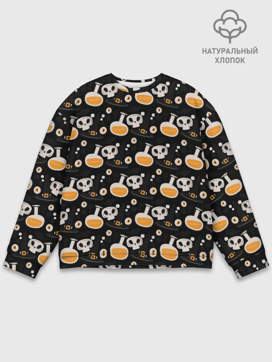 Мужской свитшот базовый / Patern Halloween 15