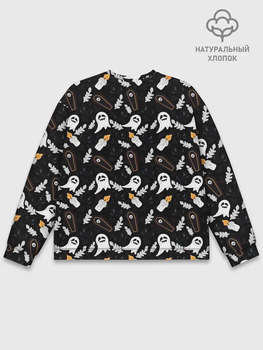 Мужской свитшот базовый / Patern Halloween 16