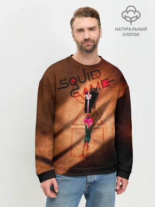 Мужской свитшот базовый / Squid Game Игра в кальмара корейский сериал