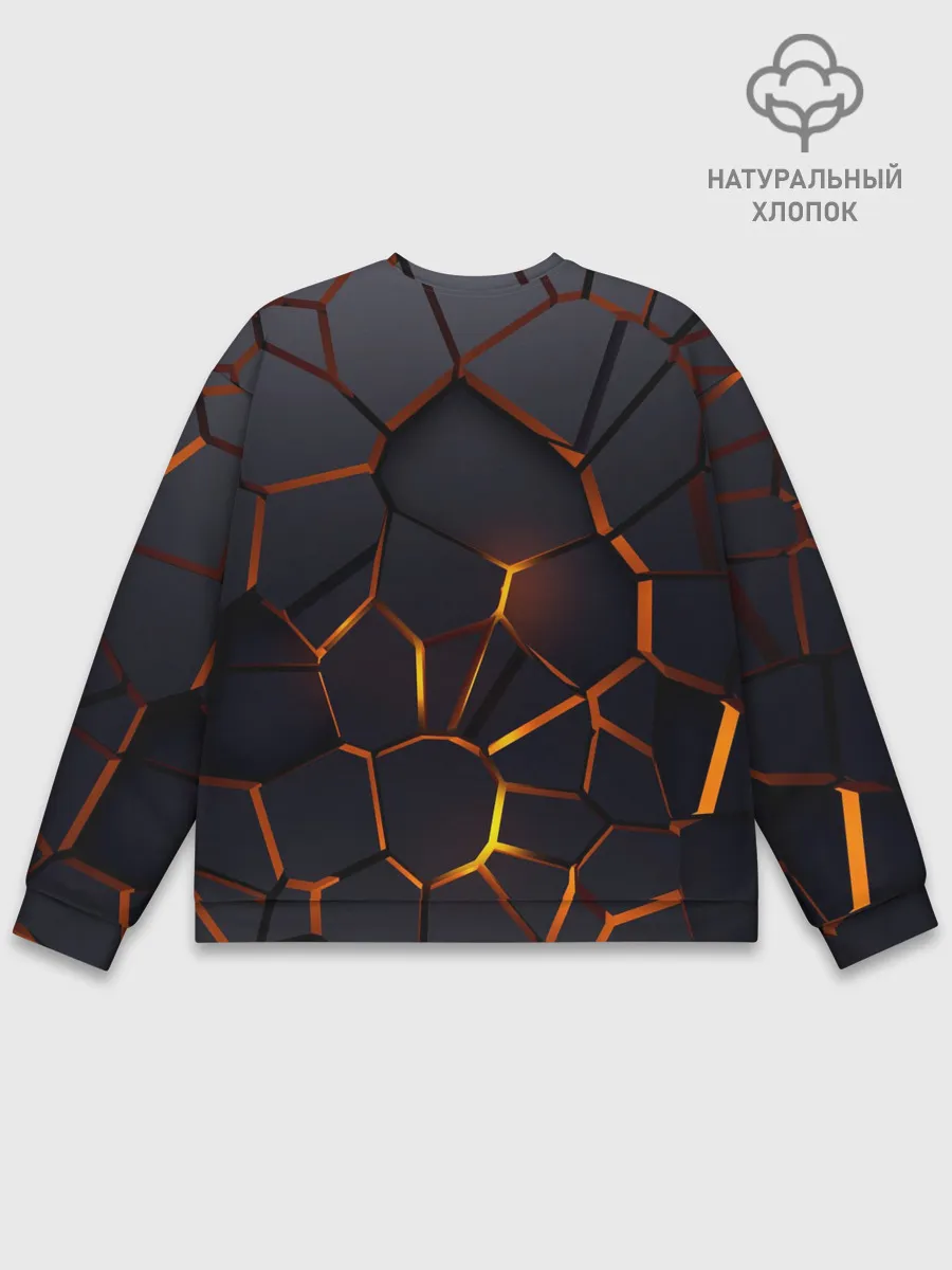 Мужской свитшот базовый / Volvo 3D геометрия