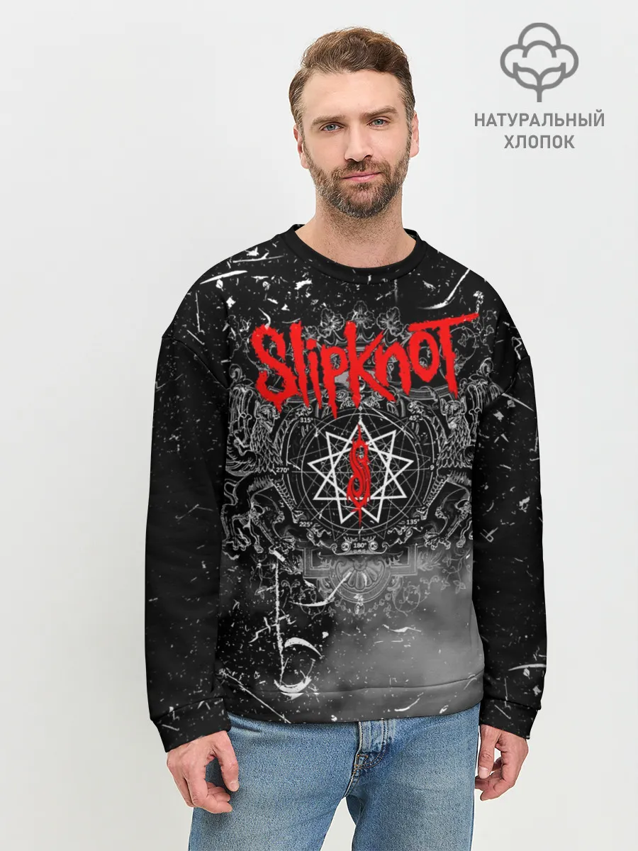 Мужской свитшот базовый / Slipknot Grunge Rock | СЛИПКНОТ