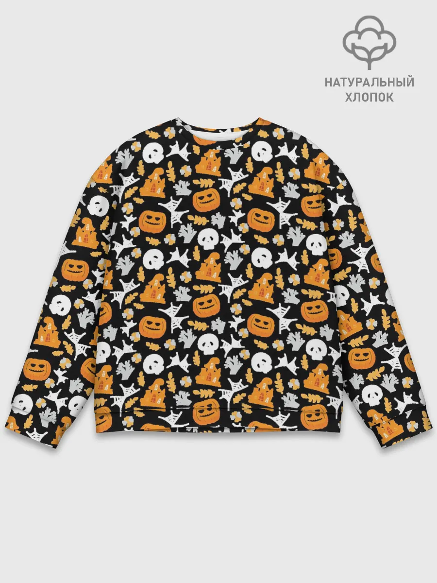 Мужской свитшот базовый / Patern Halloween 23