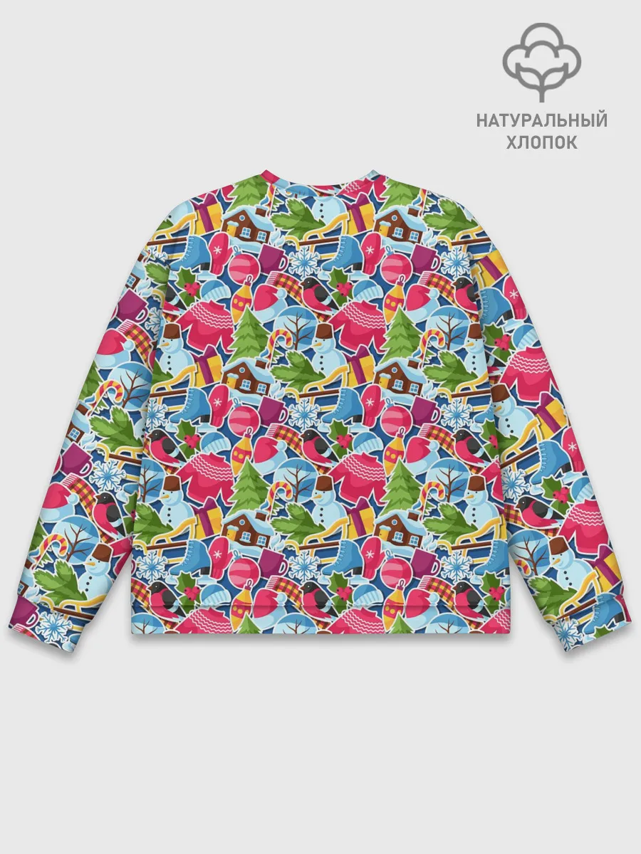 Мужской свитшот базовый / С Рождеством и Новым Годом!