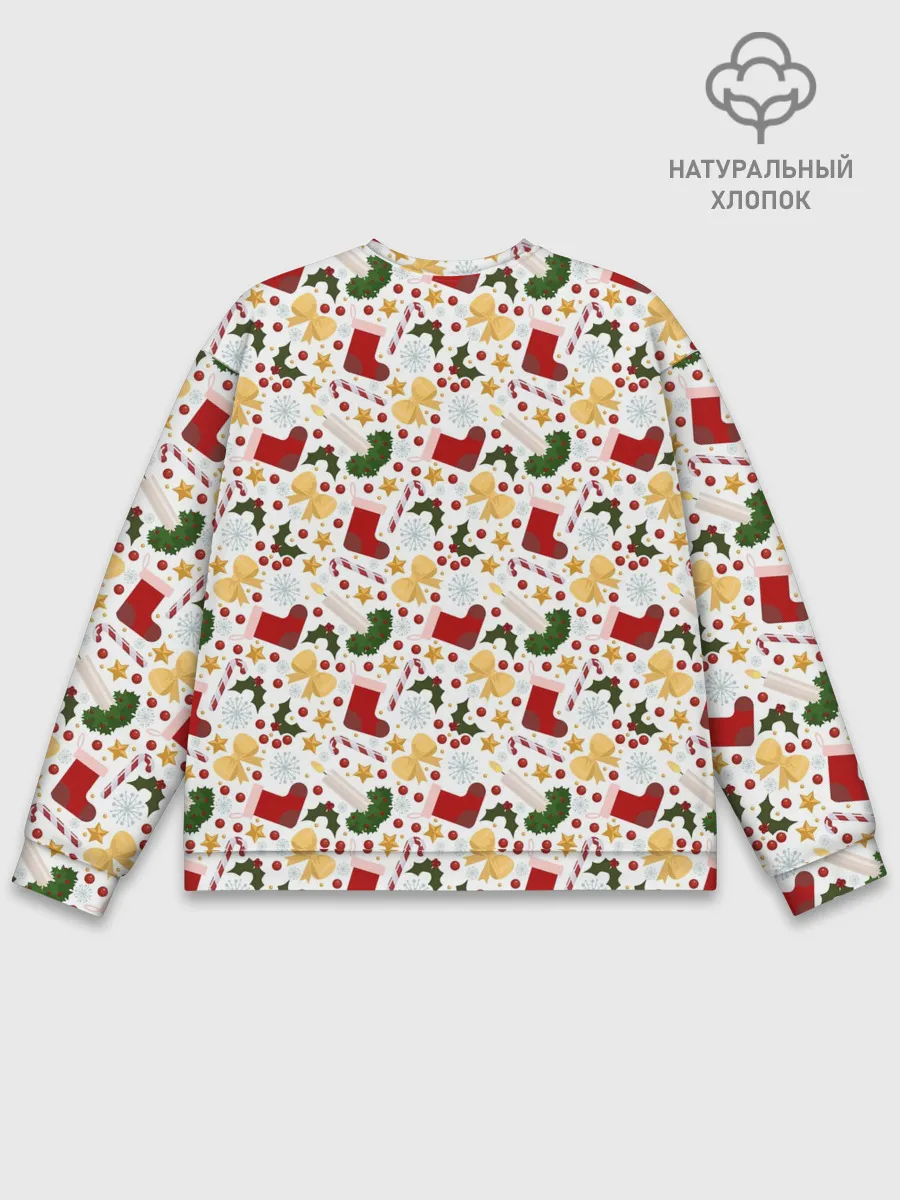 Мужской свитшот базовый / Рождественские Чулки