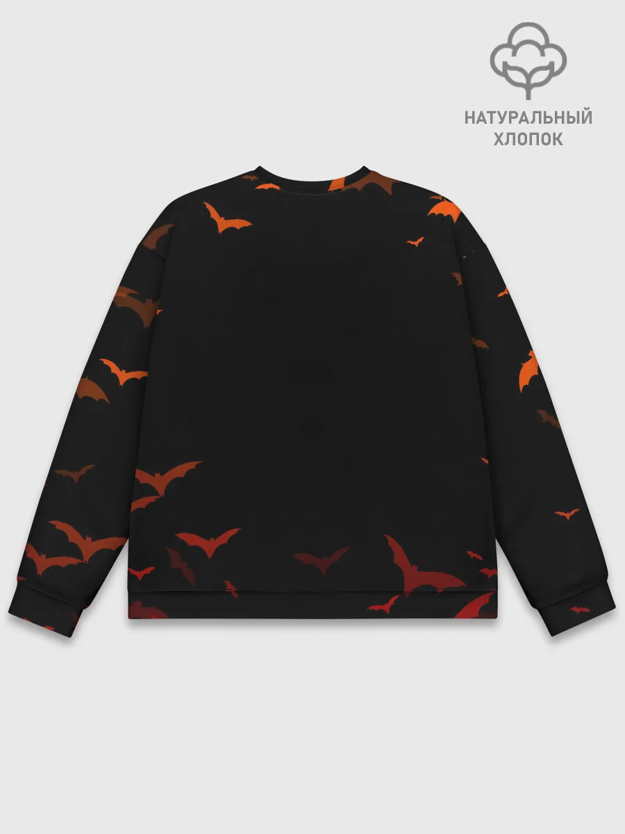 Мужской свитшот базовый / ТЫКВА С ЧЕРЕПАМИ