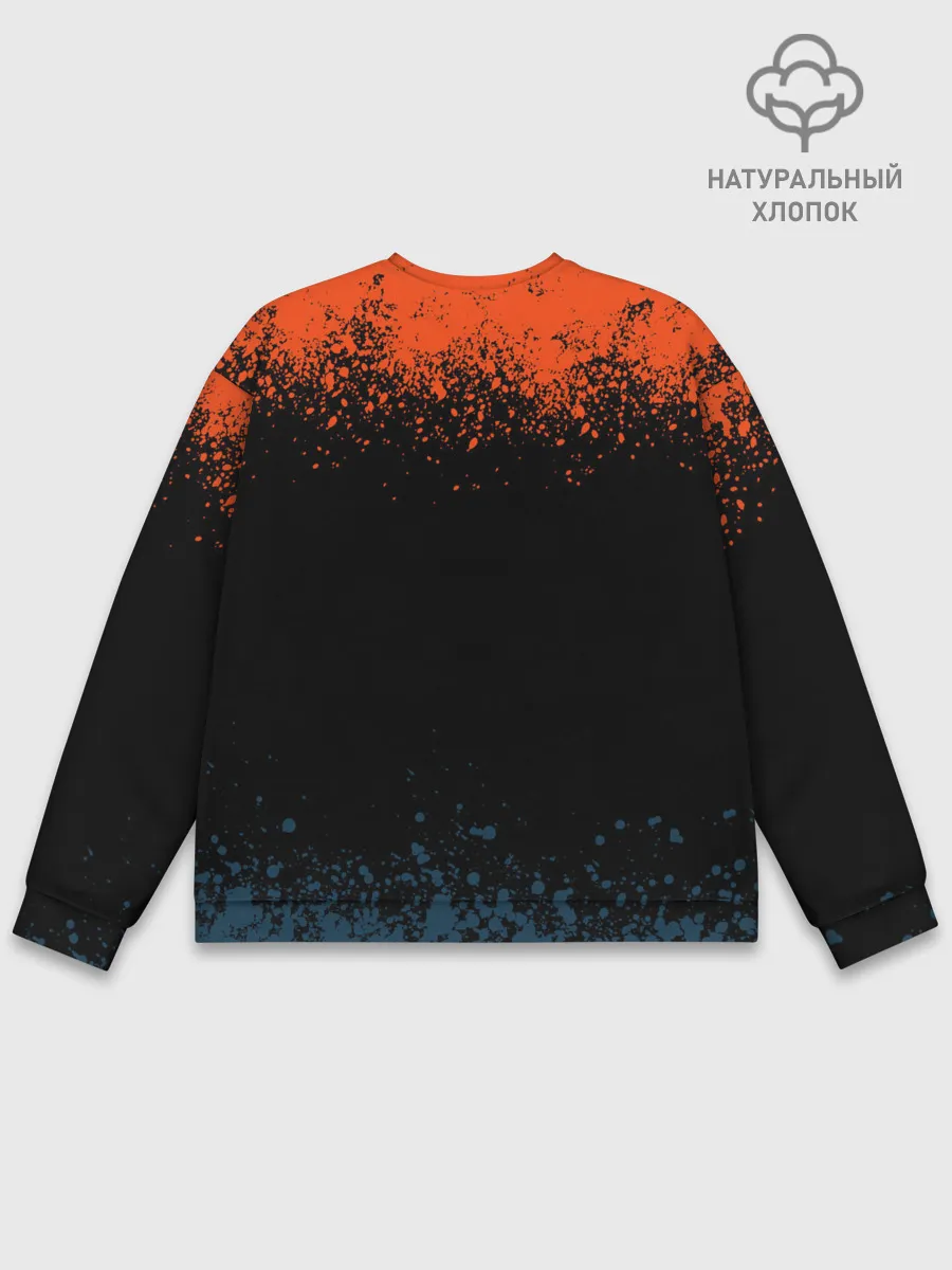 Мужской свитшот базовый / ПУГАЛО ИЗ ТЫКВЫ | HALLOWEEN