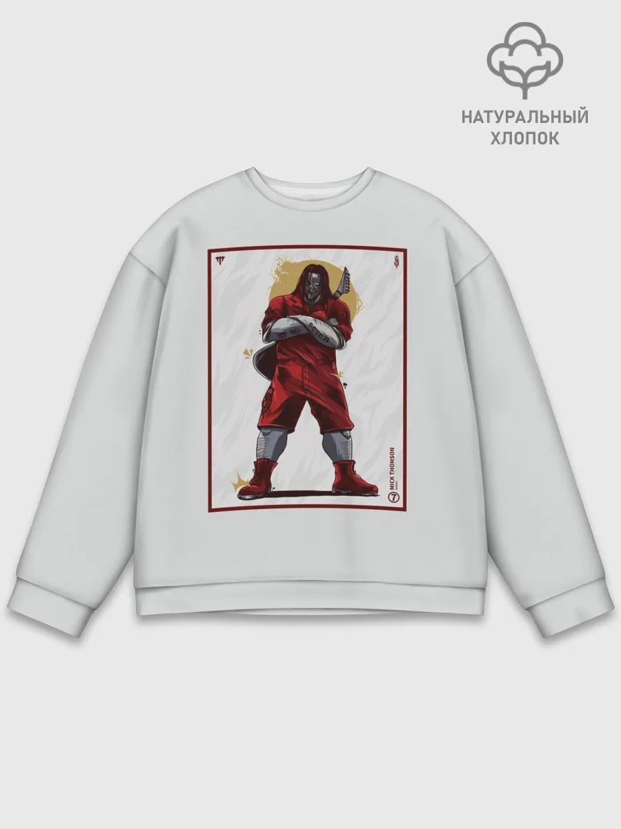 Мужской свитшот базовый / SLIPKNOT | Mick Thomson