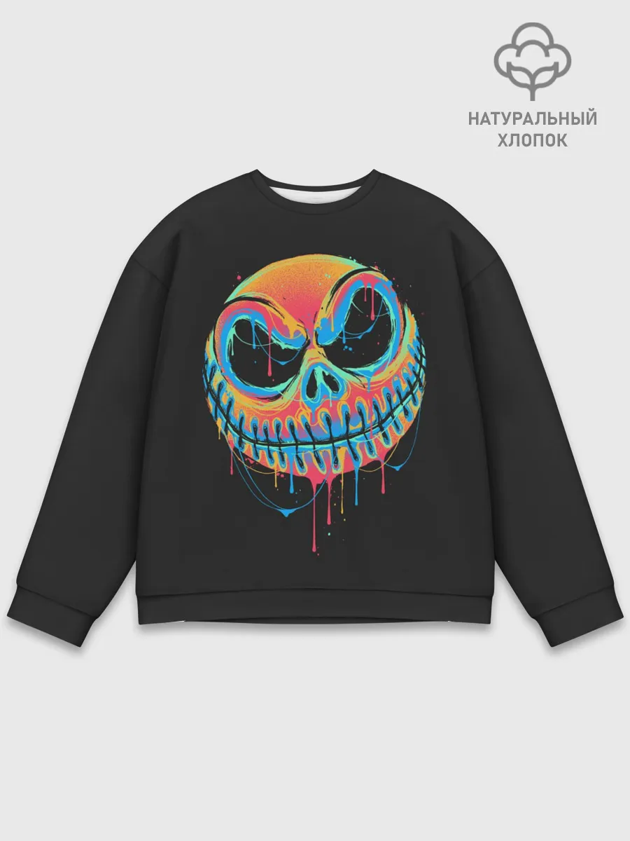 Мужской свитшот базовый / Jack Skellington. Paints