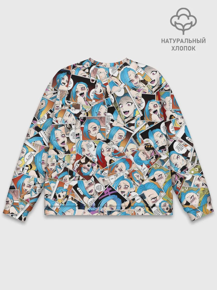 Мужской свитшот базовый / Jinx Ahegao