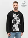 Мужской свитшот базовый / Гинтоки Саката держит меч Гинтама