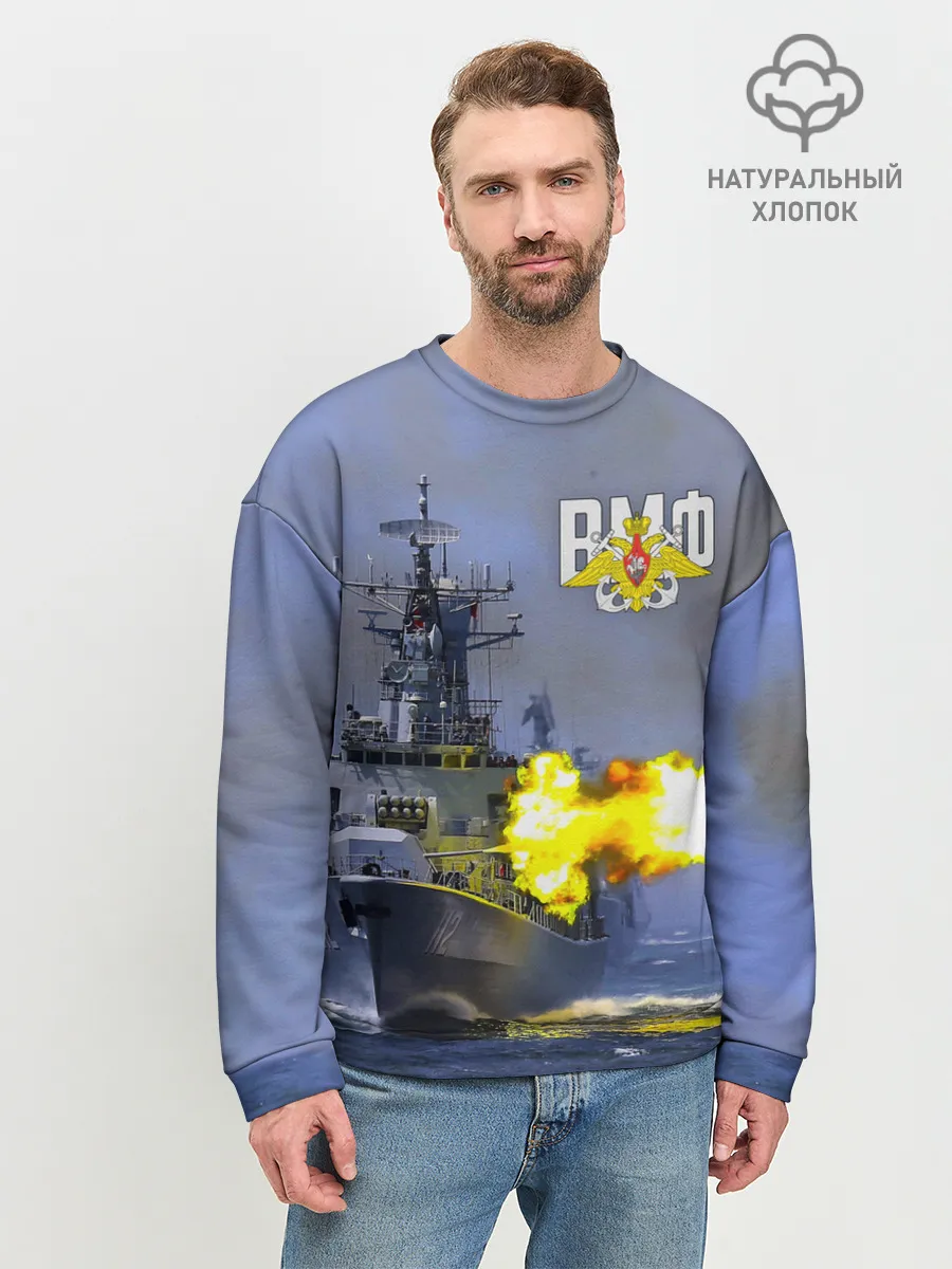 Мужской свитшот базовый / Выстрел из крейсера