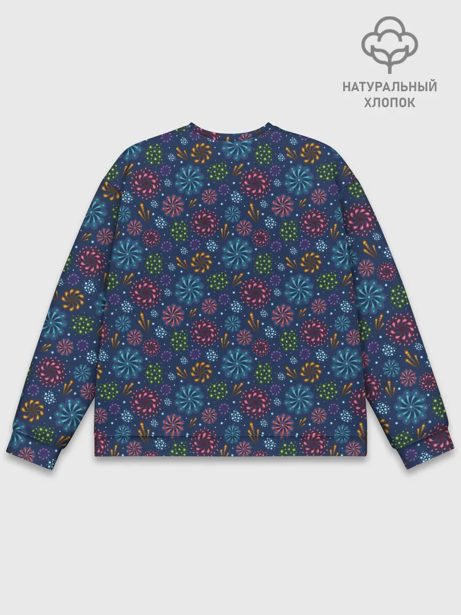 Мужской свитшот базовый / Салют на Праздник