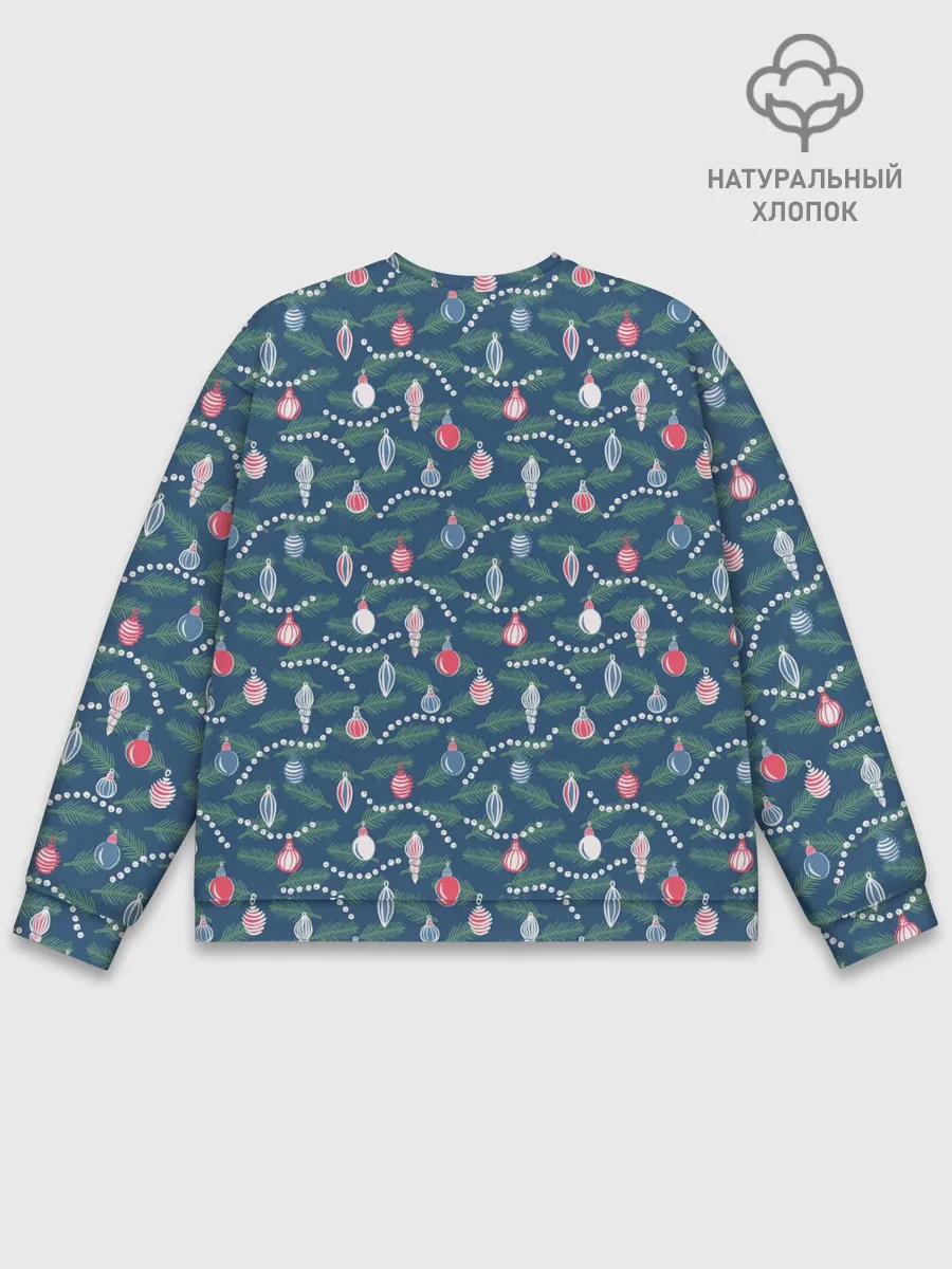 Мужской свитшот базовый / Новогодняя Ёлка