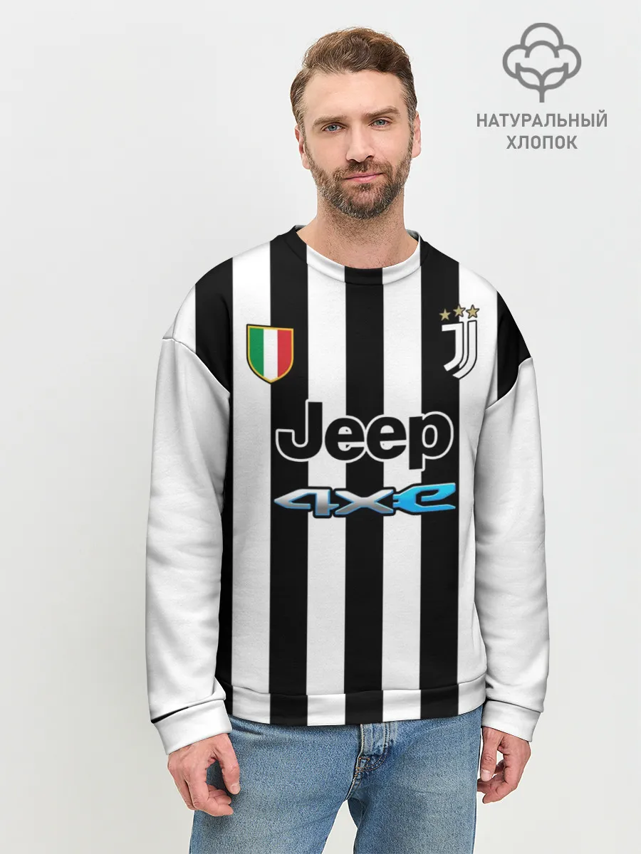 Мужской свитшот базовый / Форма Ювентуса домашняя 2021/2022
