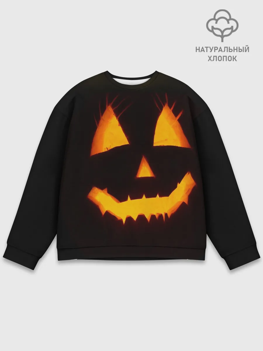 Мужской свитшот базовый / helloween | pumpkin jack