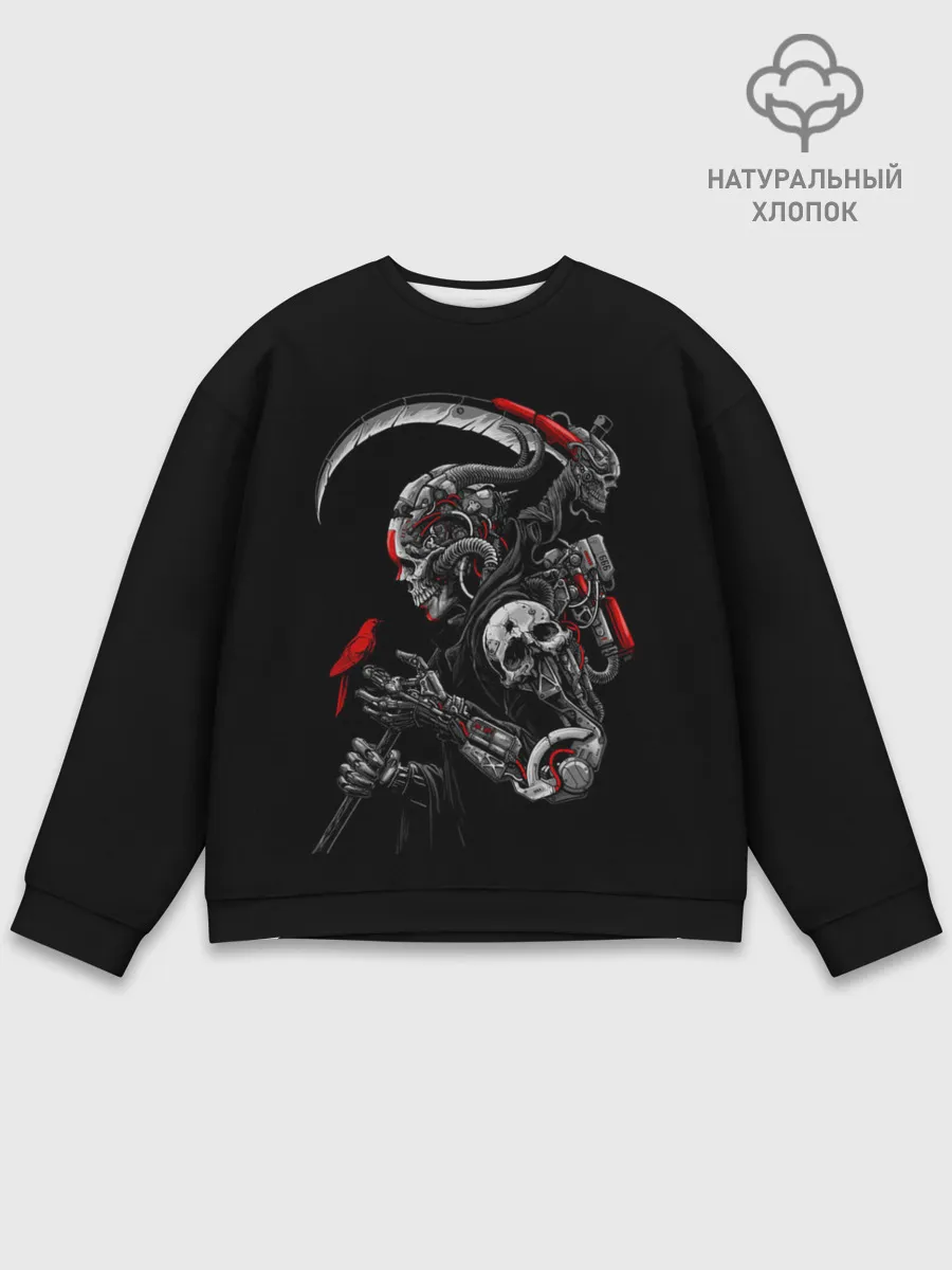 Мужской свитшот базовый / Робот и птица