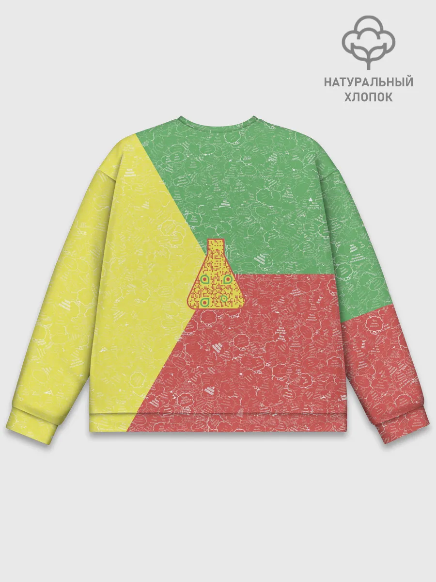 Мужской свитшот базовый / Колба на фоне АПВ 3.1.8