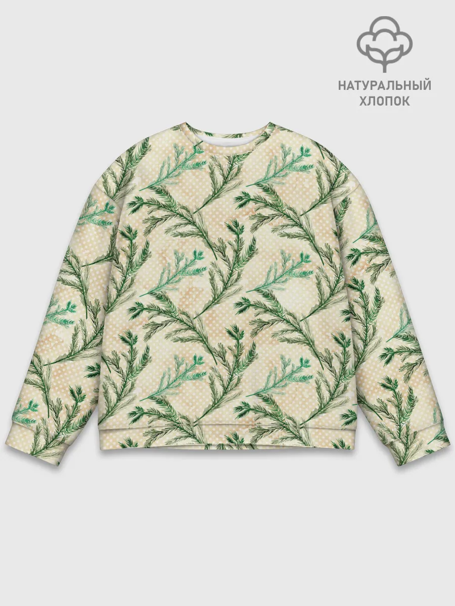 Мужской свитшот базовый / Ель новогодняя