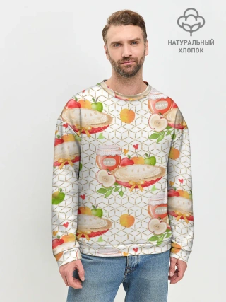 Мужской свитшот базовый / Яблочный пирог