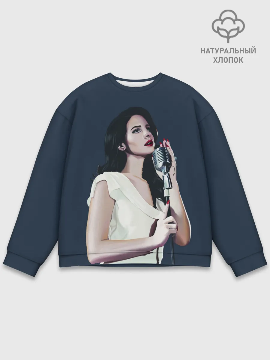 Мужской свитшот базовый / Лана с микрофоном