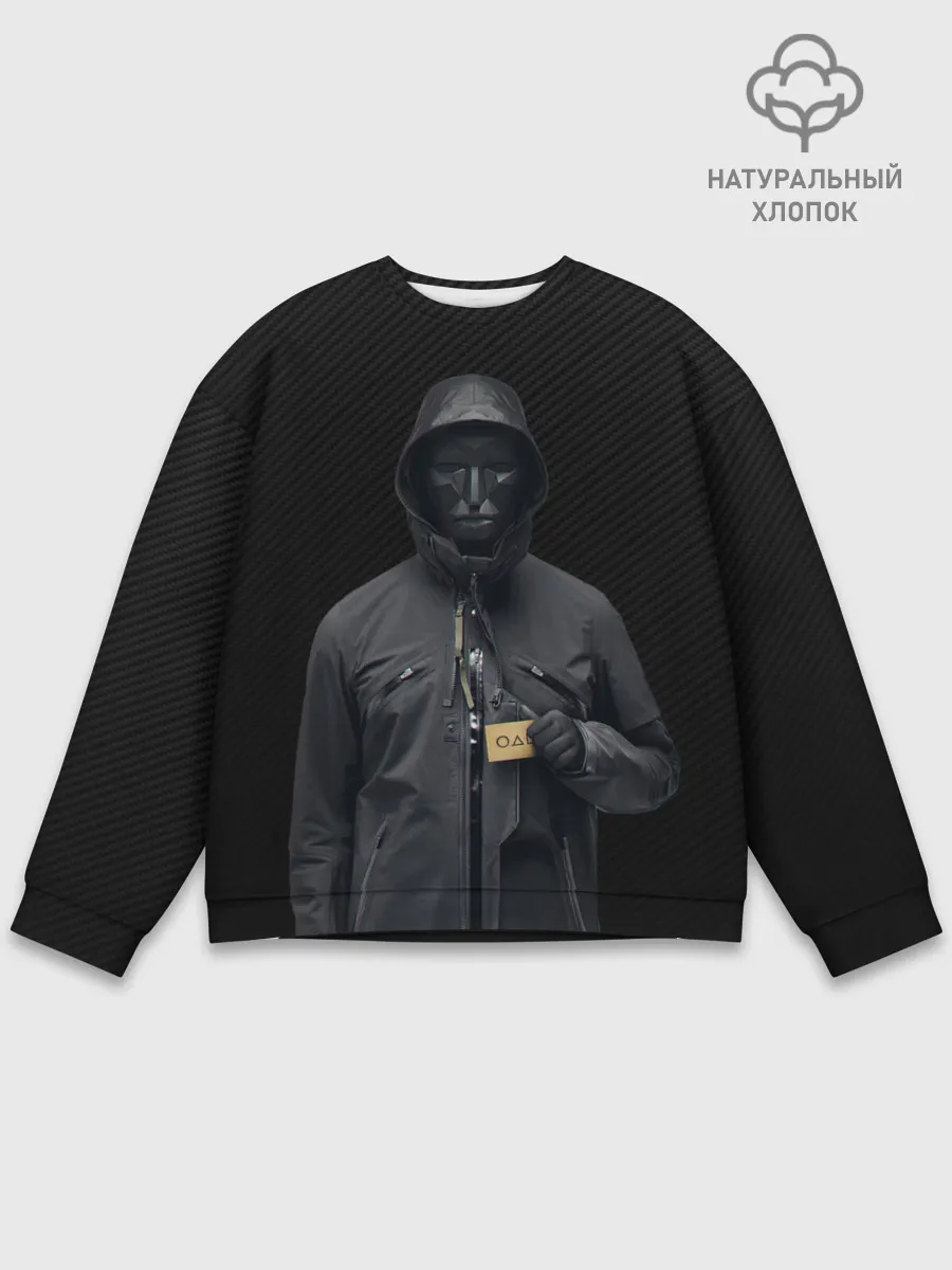 Мужской свитшот базовый / ВЕДУЩИЙ С ВИЗИТКОЙ | ИГРА В КАЛЬМАРА