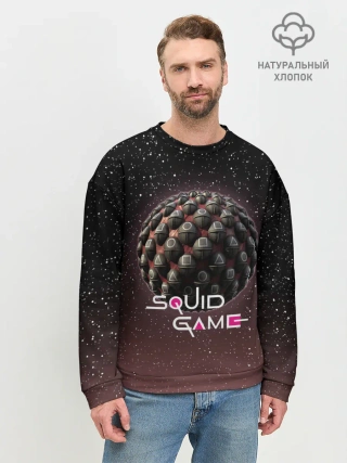 Мужской свитшот базовый / ПЛАНЕТА ИГР | ИГРА В КАЛЬМАРА