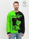 Мужской свитшот базовый / Любовь Эндермена и Крипера Майнкрафт