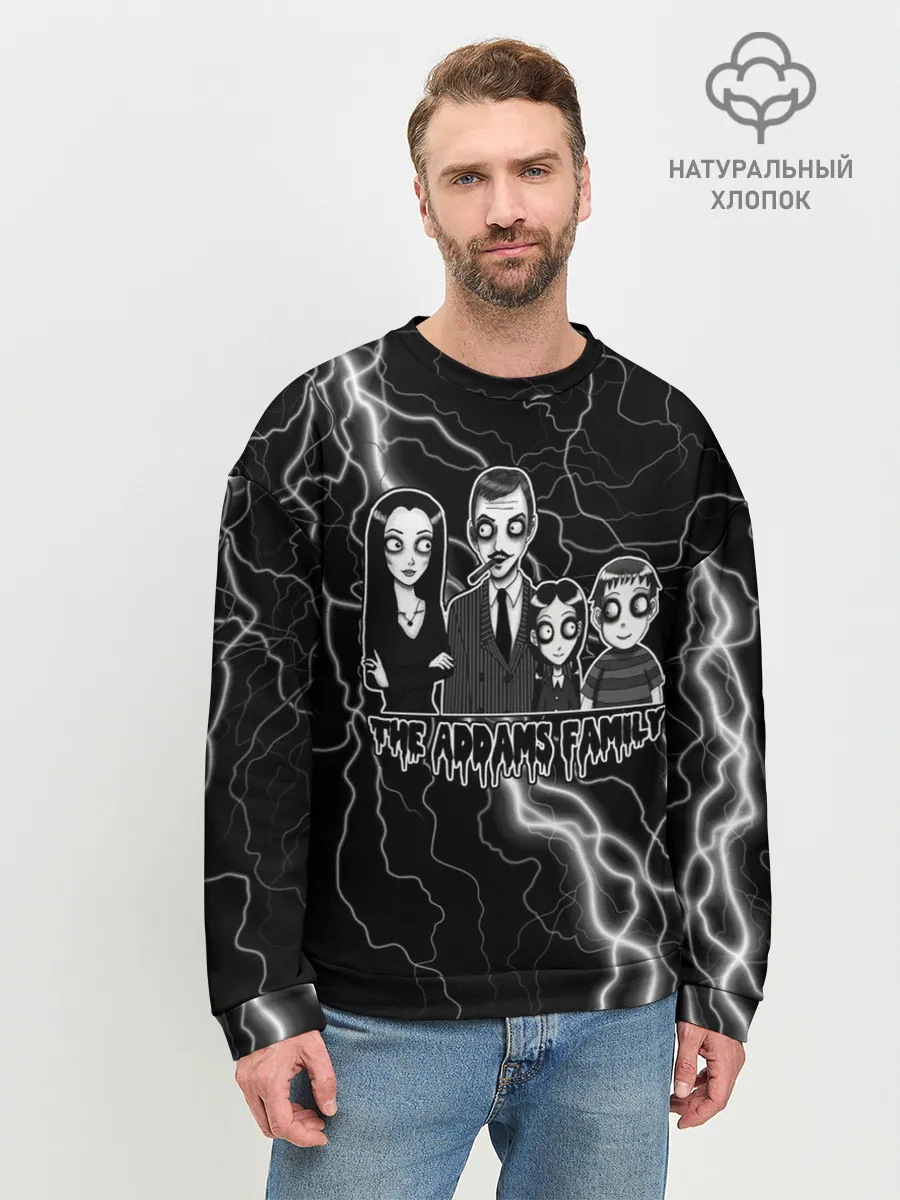 Мужской свитшот базовый / Addams family | Семейка Аддамс