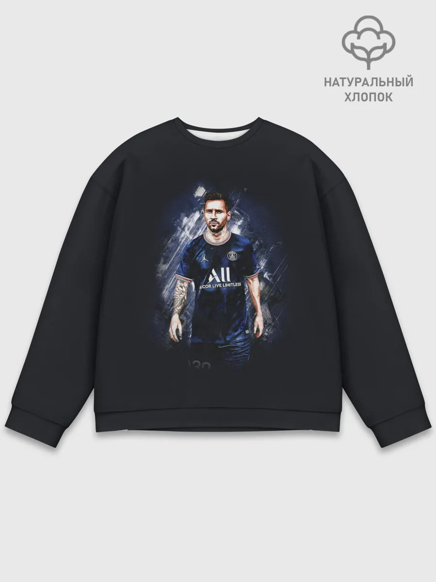 Мужской свитшот базовый / Lionel Messi Paris Saint-Germain
