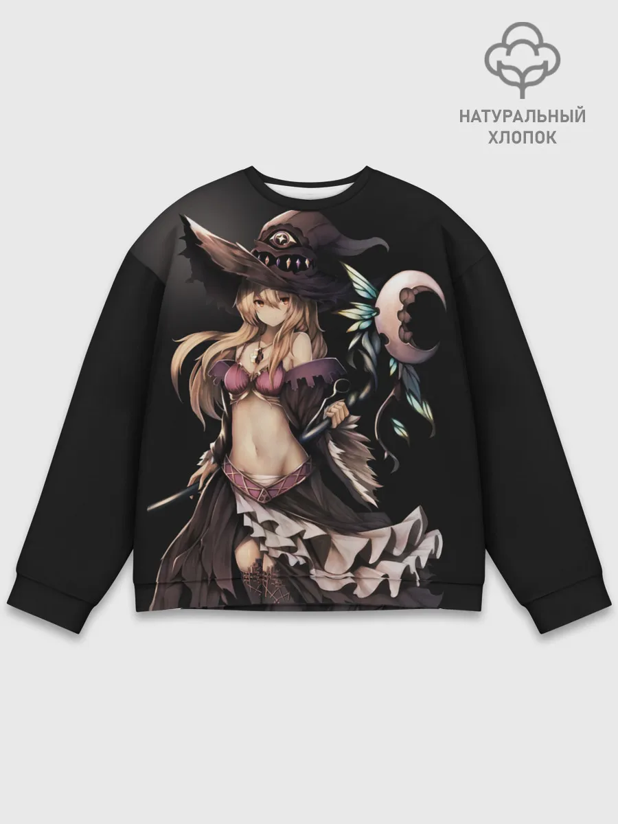 Мужской свитшот базовый / Секси ведьма блондинка