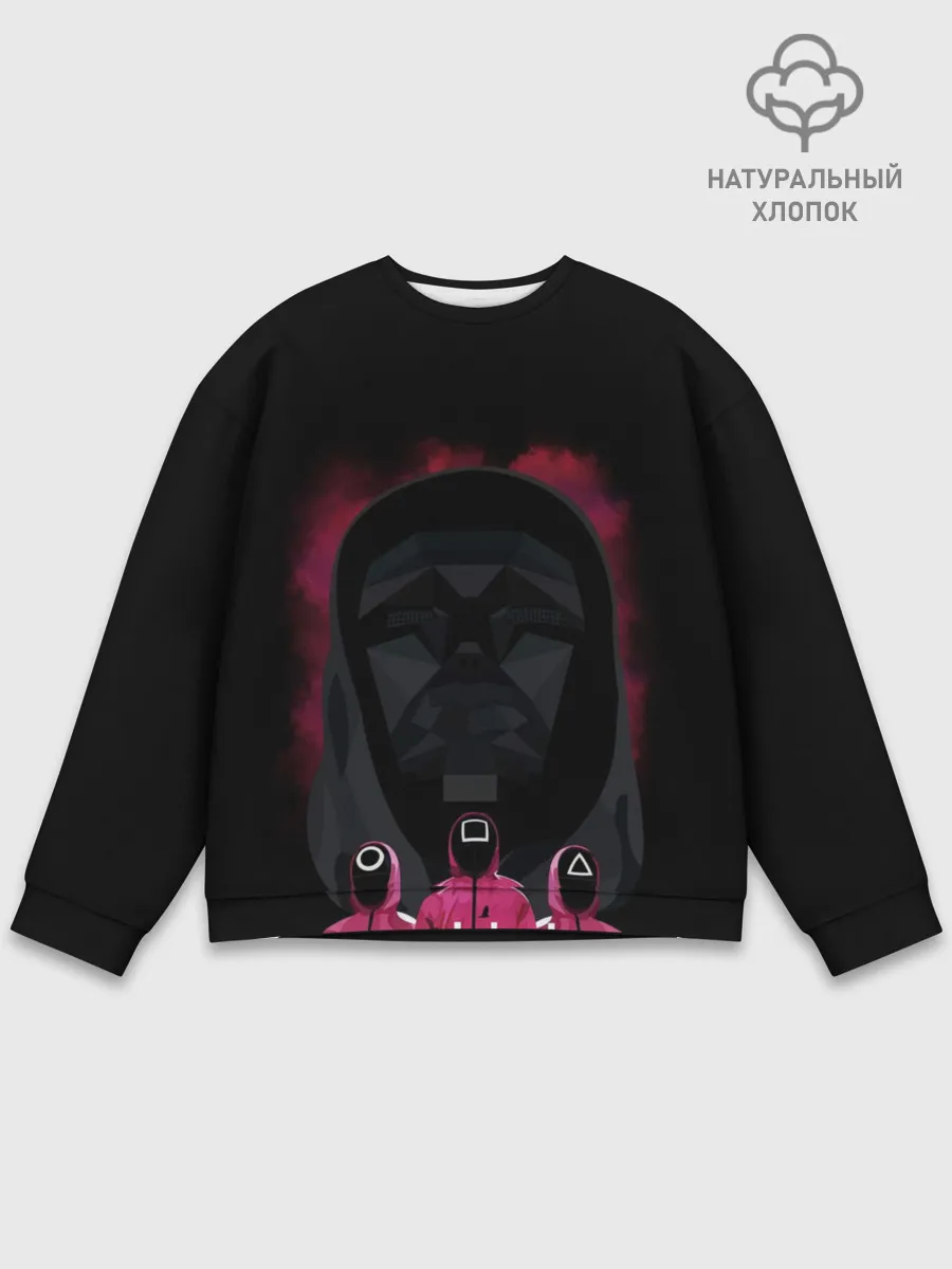 Мужской свитшот базовый / Игра в кальмара Маска