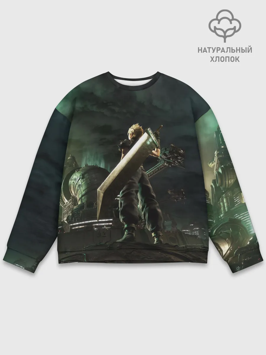Мужской свитшот базовый / Клауд Страйф FF7