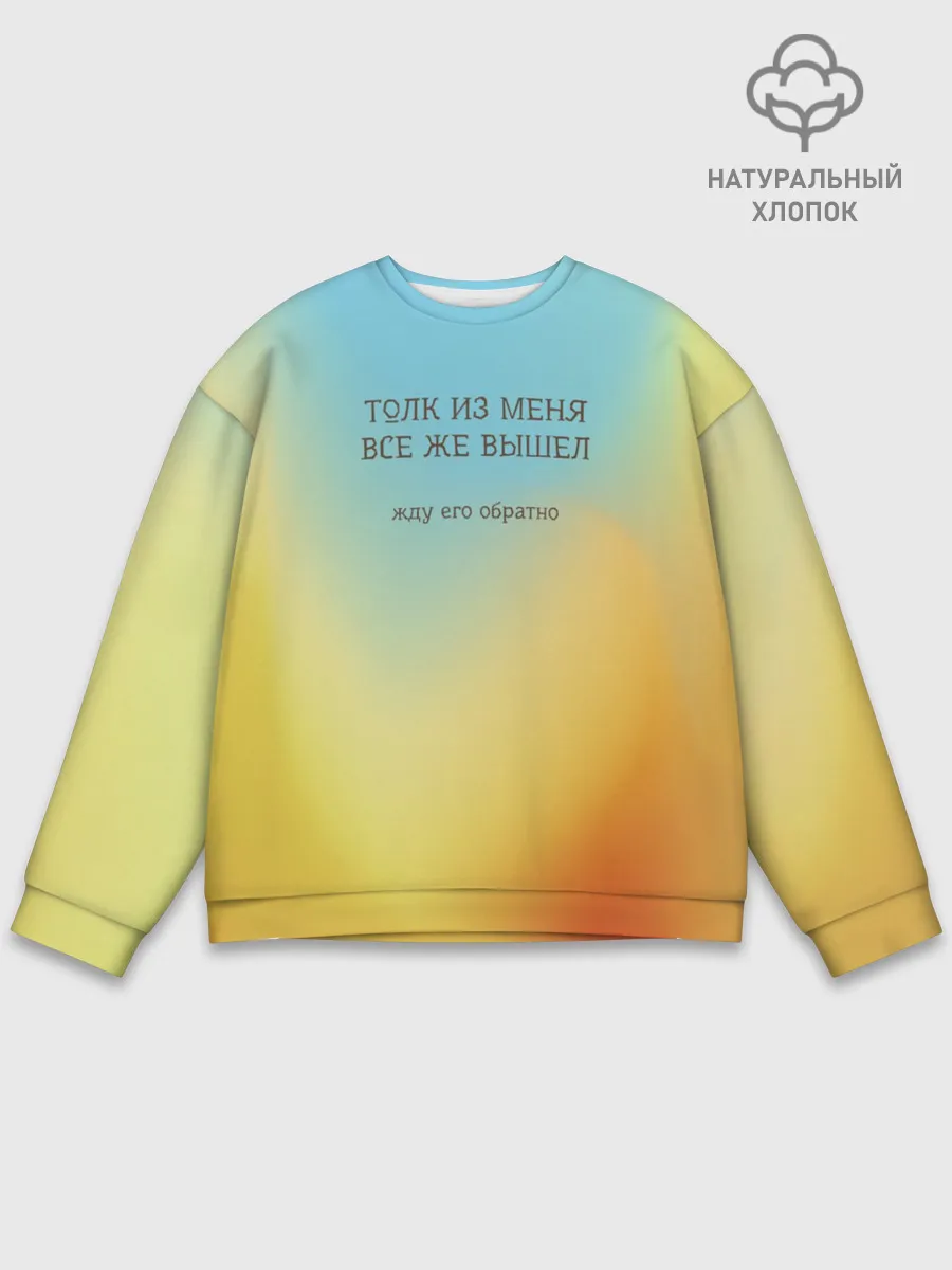 Мужской свитшот базовый / Толк из меня вышел