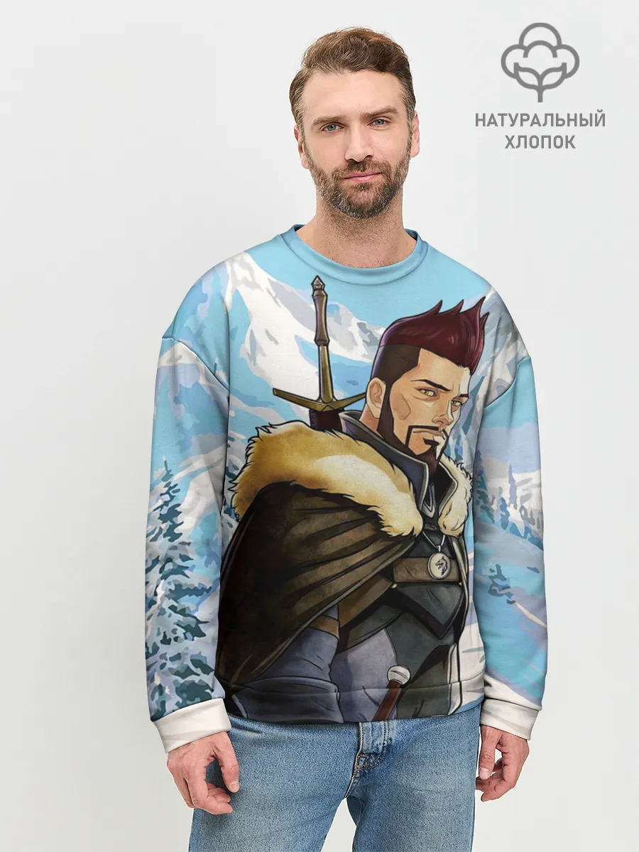 Мужской свитшот базовый / Весемир, Ведьмак