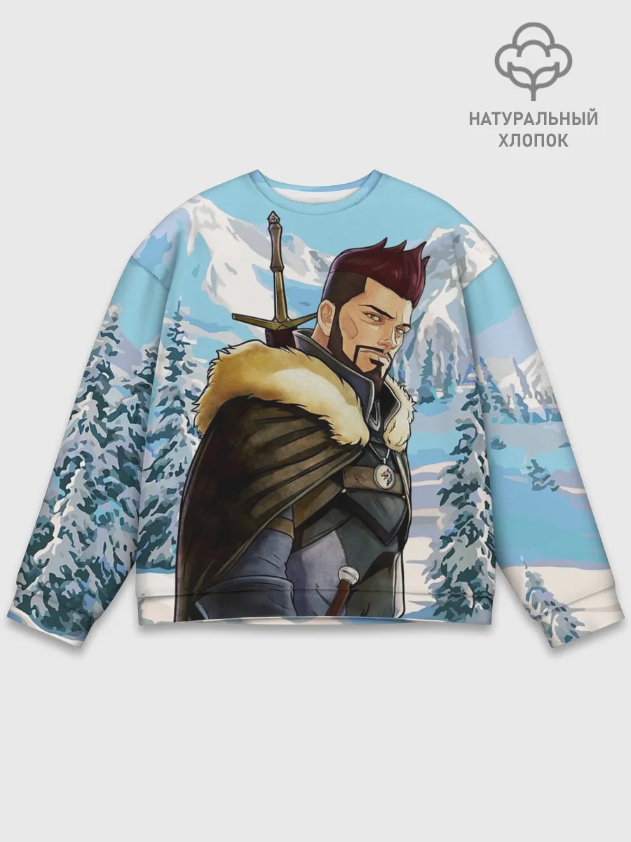 Мужской свитшот базовый / Весемир, Ведьмак