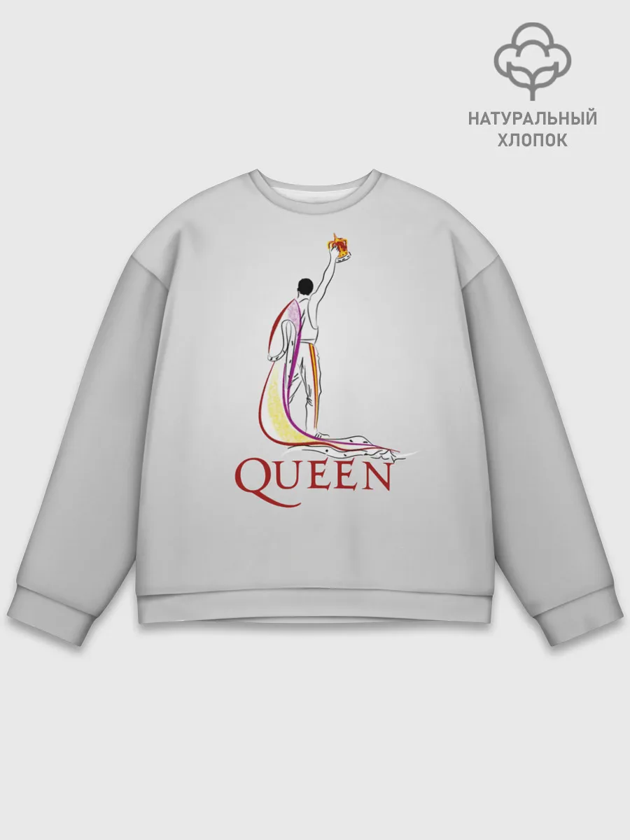 Мужской свитшот базовый / Фредди Меркьюри - Queen