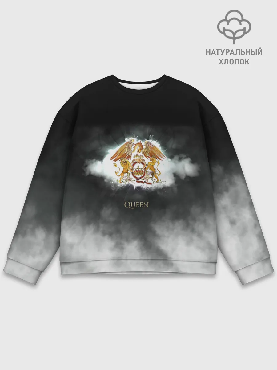 Мужской свитшот базовый / Логотип группы Queen